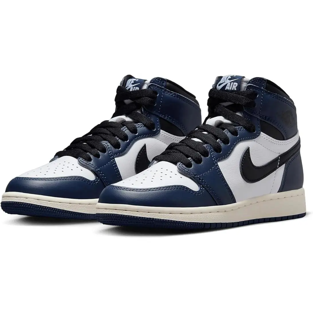 Air Jordan 1 High OG Retro Midnight Navy FD1437 401 Youth`s Shoes Size 7 Y