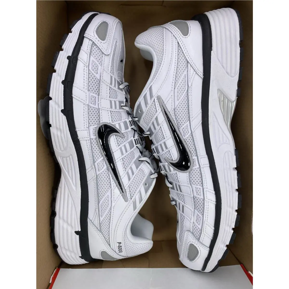 Nike shoes - Nike P-6000 - CD6404 107 - White/Black-Metallic Silver (UPC: 197863436302) 7