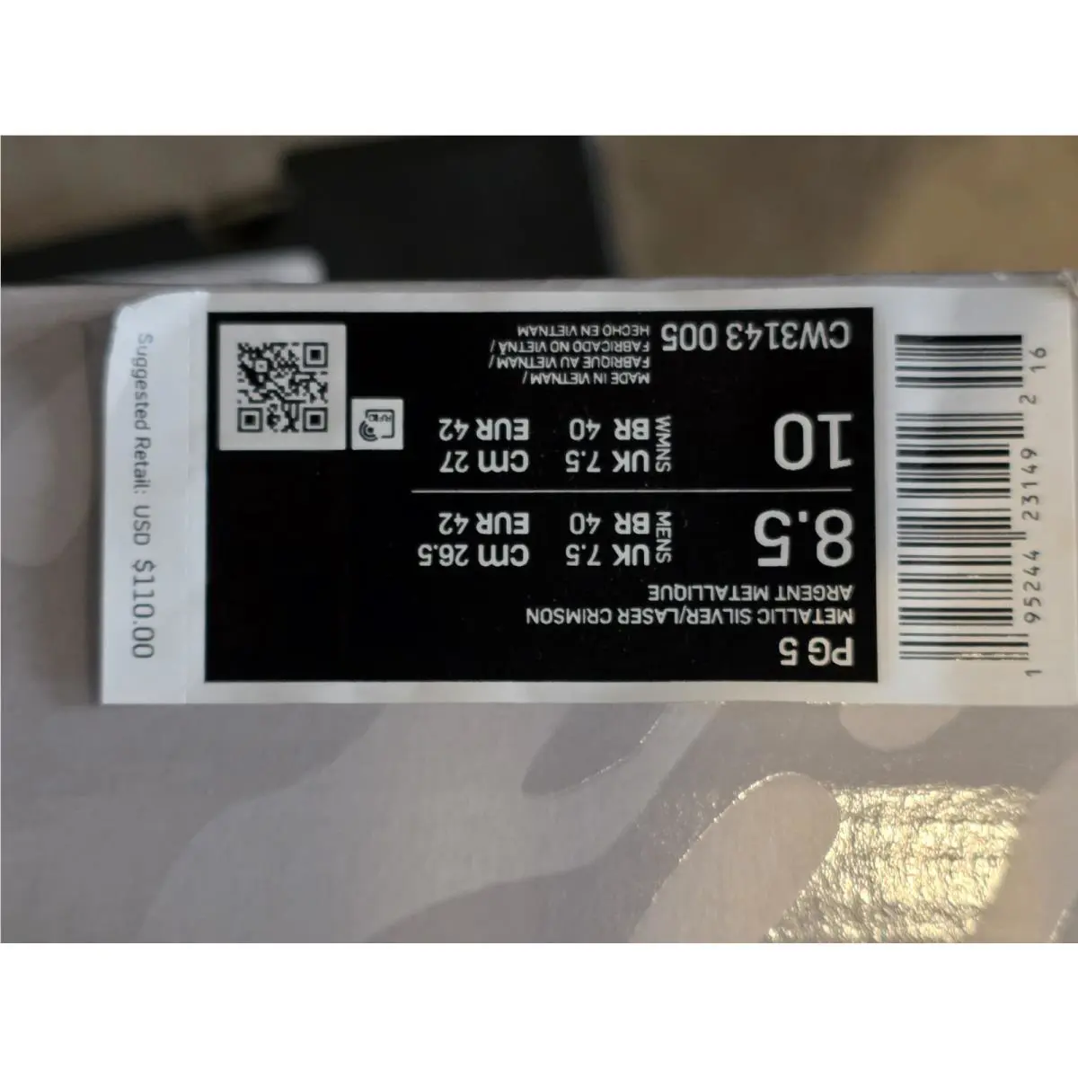Nike shoes - Nike PG 5 - CW3143-005 - Silver 3