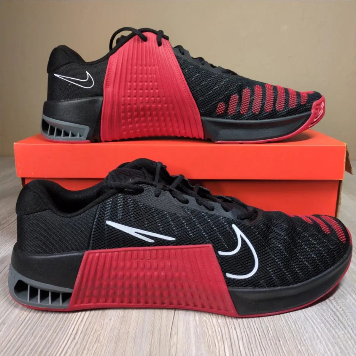 Nike Metcon 9 TB Training Shoes Black/red Mens Size 18 FD5431-006