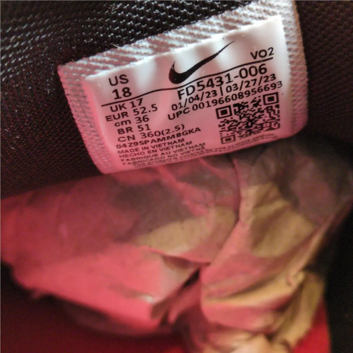 Nike shoes - FD543100618 - FD5431-006 18 - Black 4