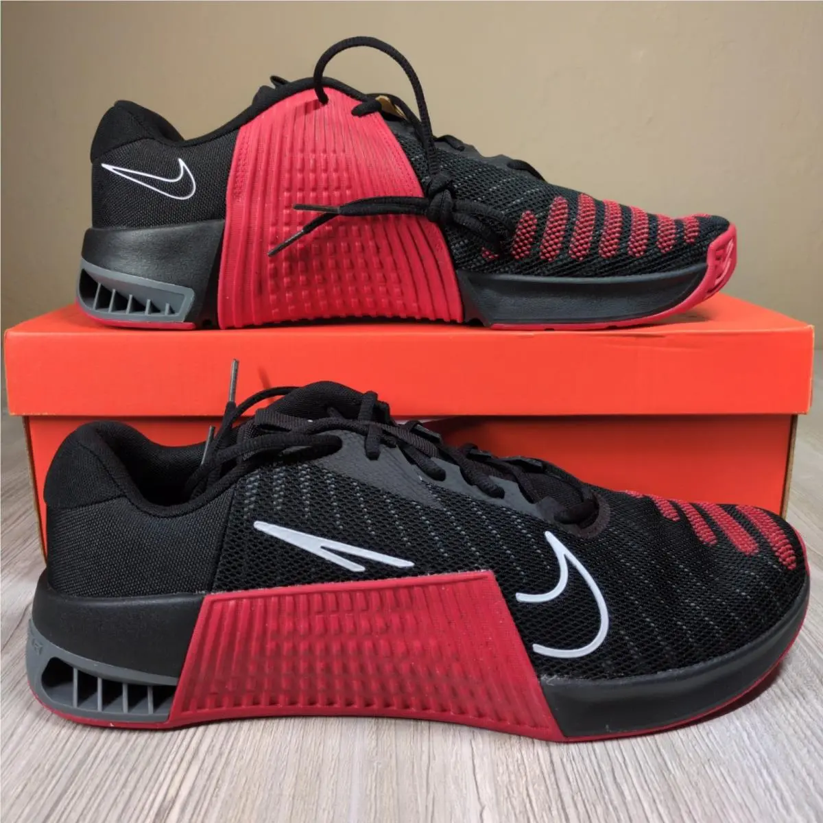 Nike Metcon 9 TB Training Shoes Black/red Mens Size 16 FD5431-006