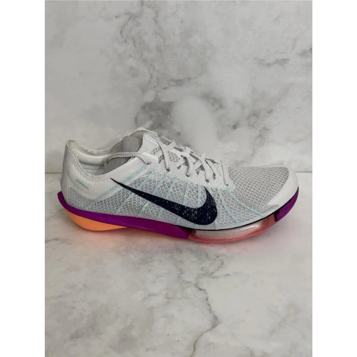 Nike Air Zoom Victory 2 Track Cleats White Crimson Pink FD8411-101 Men’s Sz 6.5