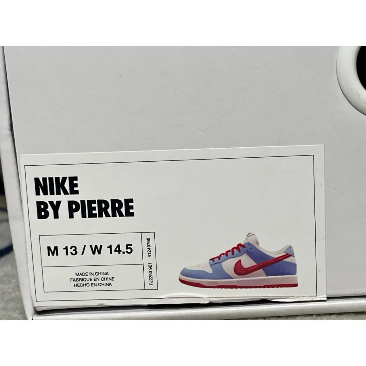 Nike shoes - Nike Dunk Low By You - White/Black-Red 1