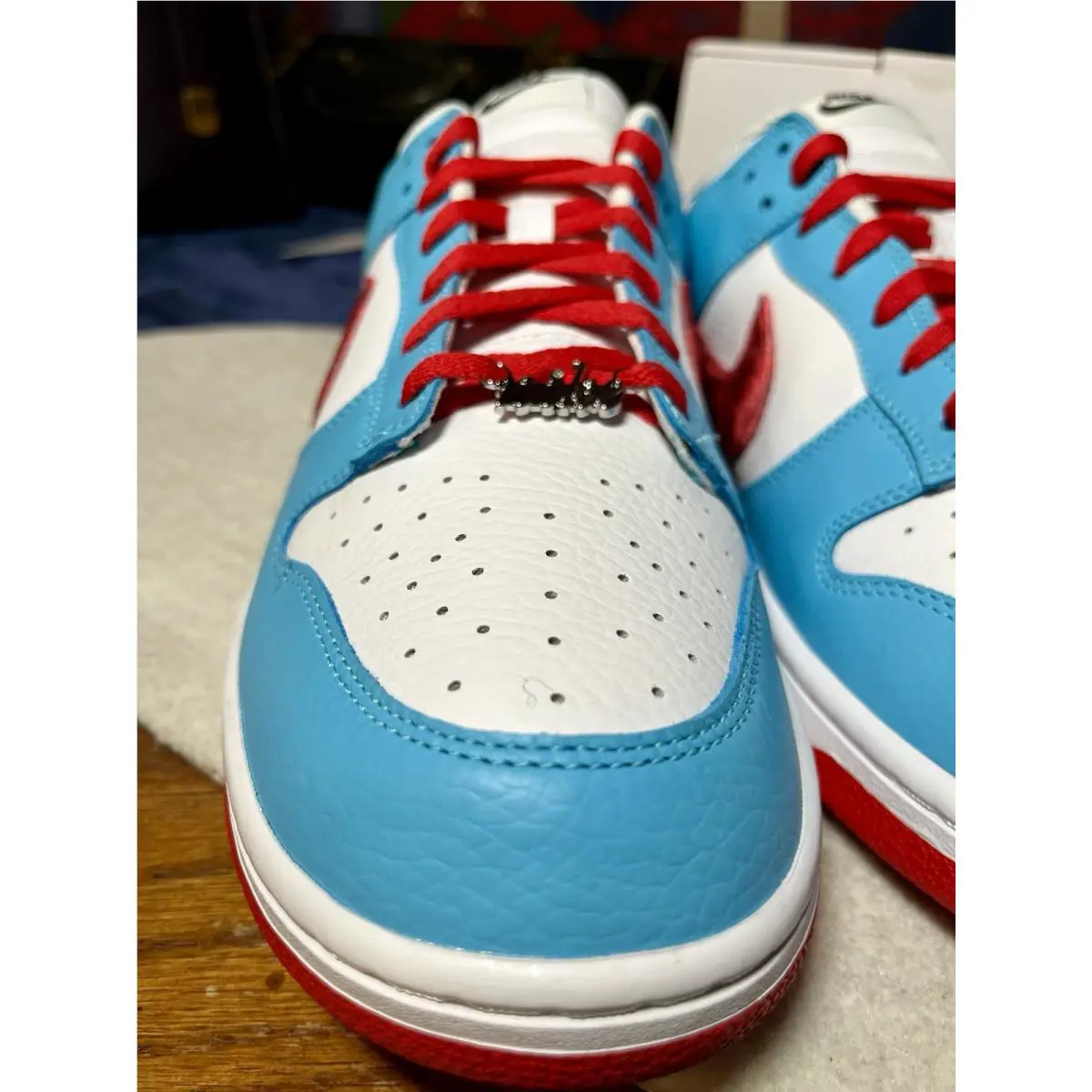 Nike shoes - Nike Dunk Low By You - White/Black-Red 8