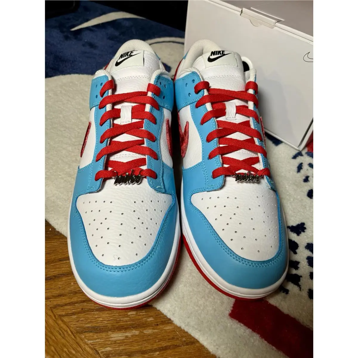 Nike shoes - Nike Dunk Low By You - White/Black-Red 9
