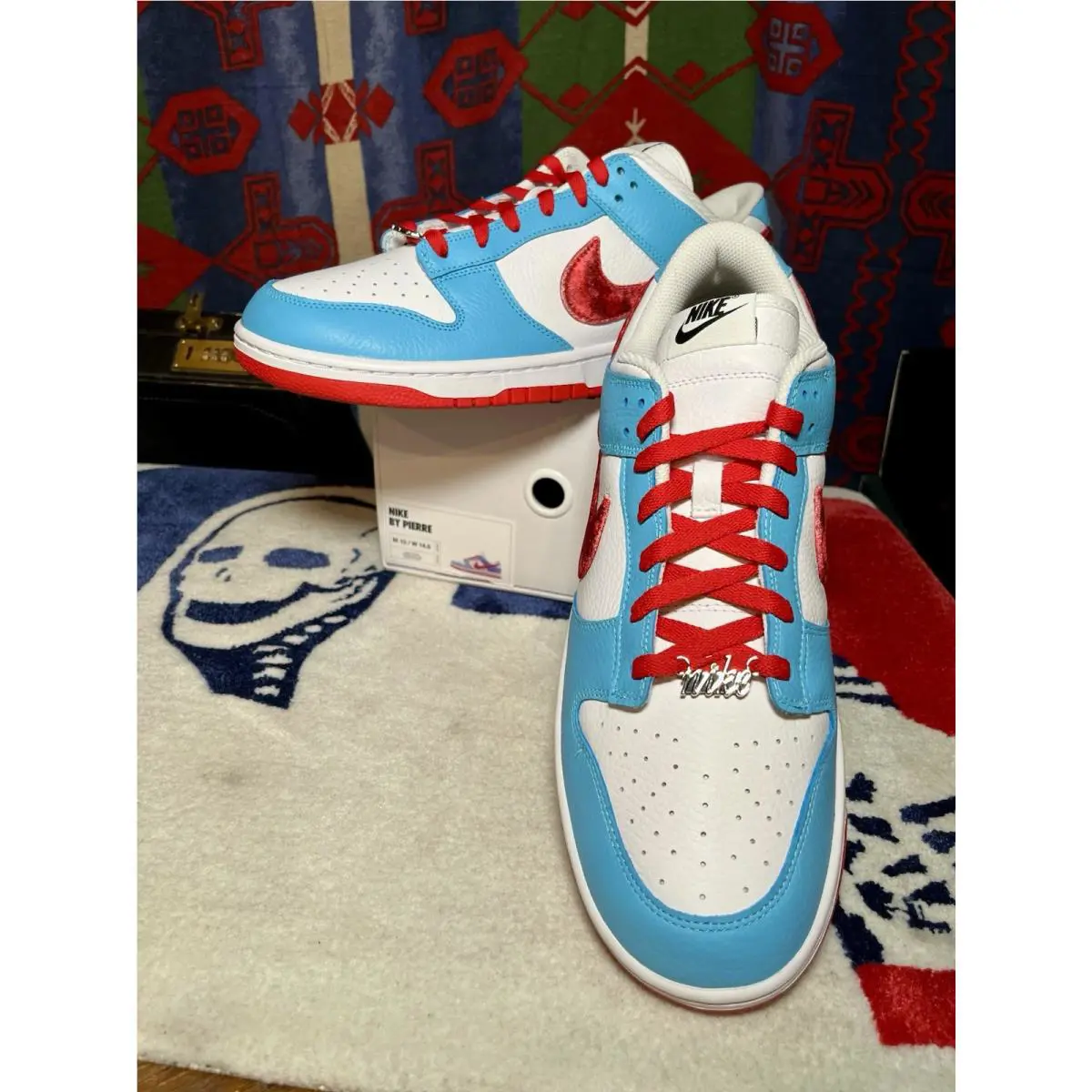 Nike shoes - Nike Dunk Low By You - White/Black-Red 11