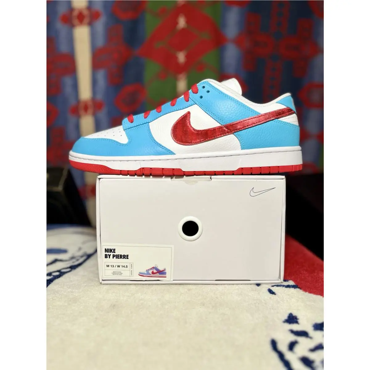Nike shoes - Nike Dunk Low By You - White/Black-Red 0