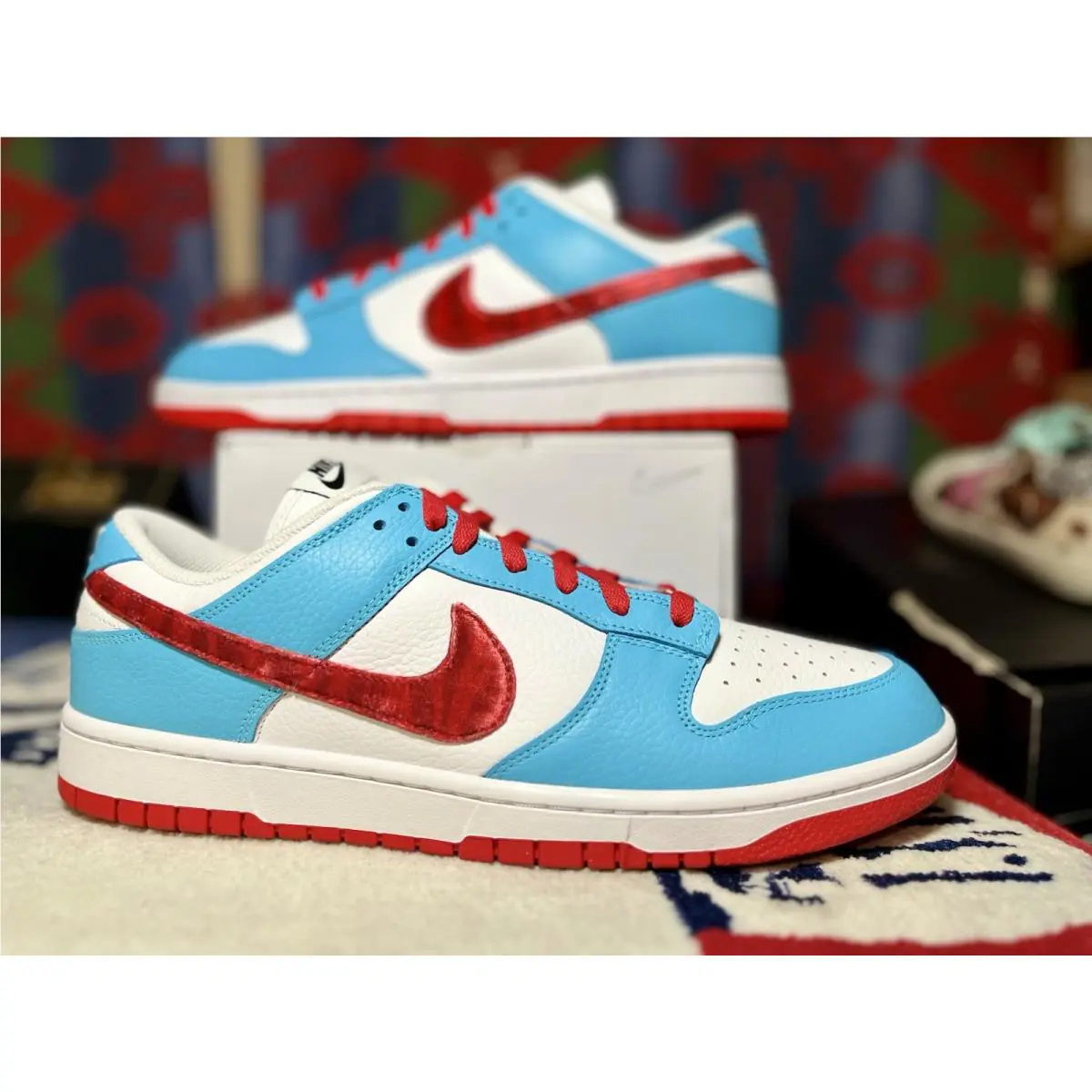Nike shoes - Nike Dunk Low By You - White/Black-Red 3