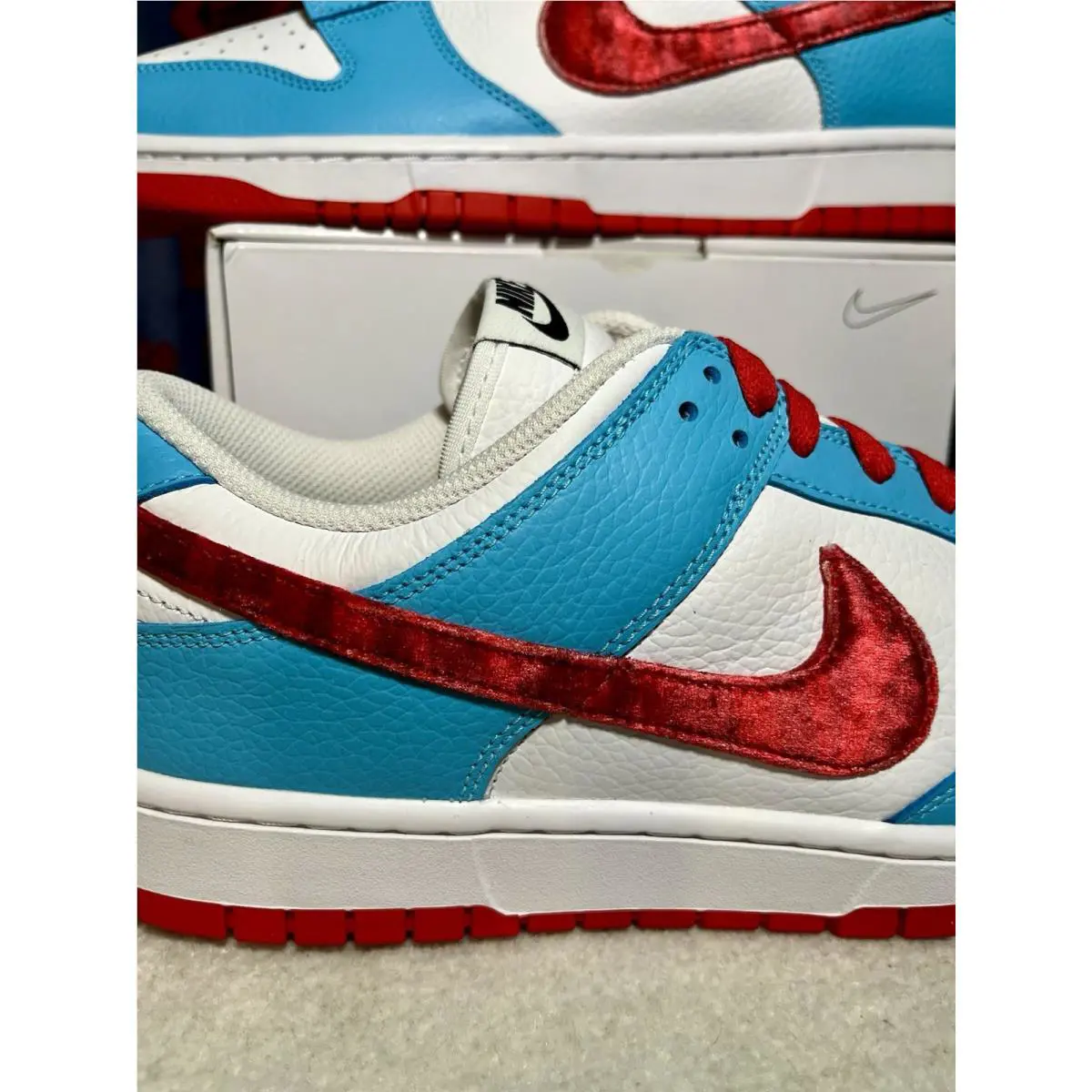 Nike shoes - Nike Dunk Low By You - White/Black-Red 4