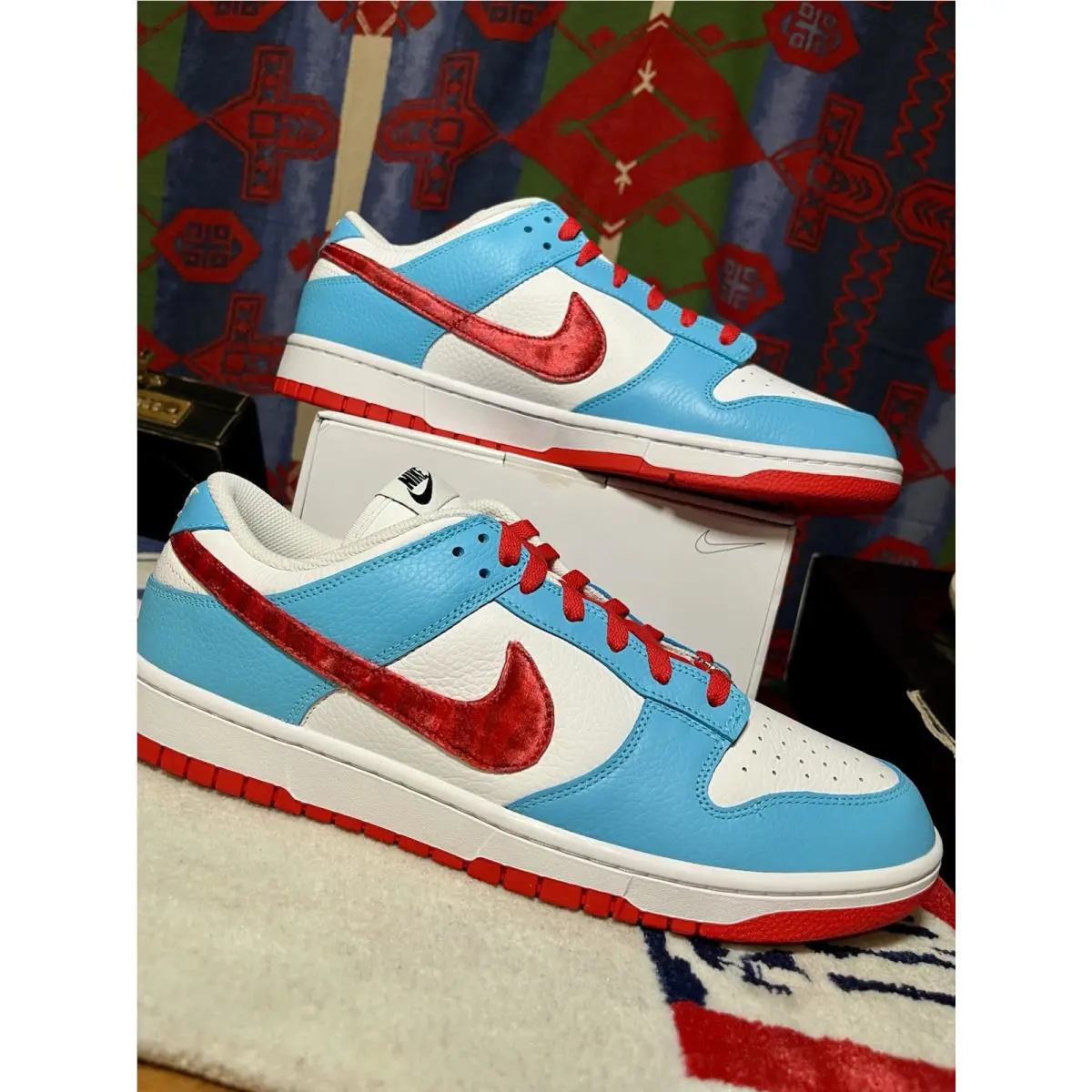 Nike shoes - Nike Dunk Low By You - White/Black-Red 6