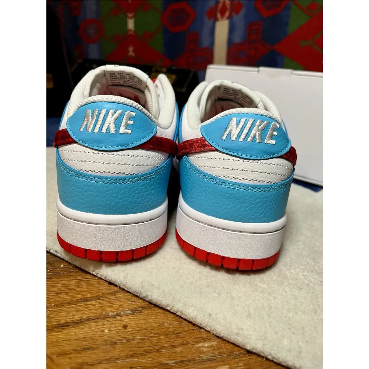Nike shoes - Nike Dunk Low By You - White/Black-Red 7
