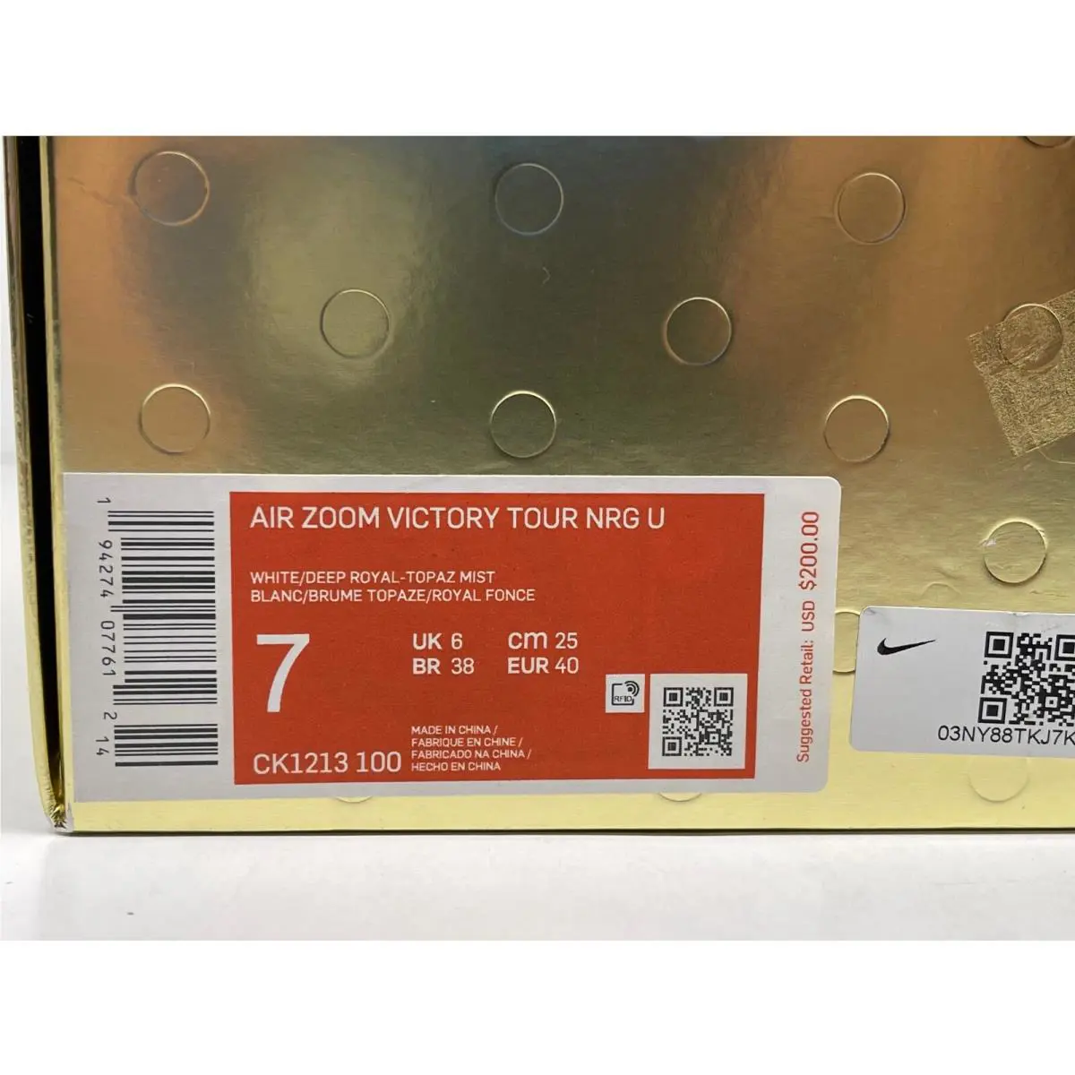 Nike shoes - Nike Air Zoom Victory - Air Zoom Victory - CK1213 100 - WHITE DEEP ROYAL -TOPAZ MIST (UPC: 194274077612) 9