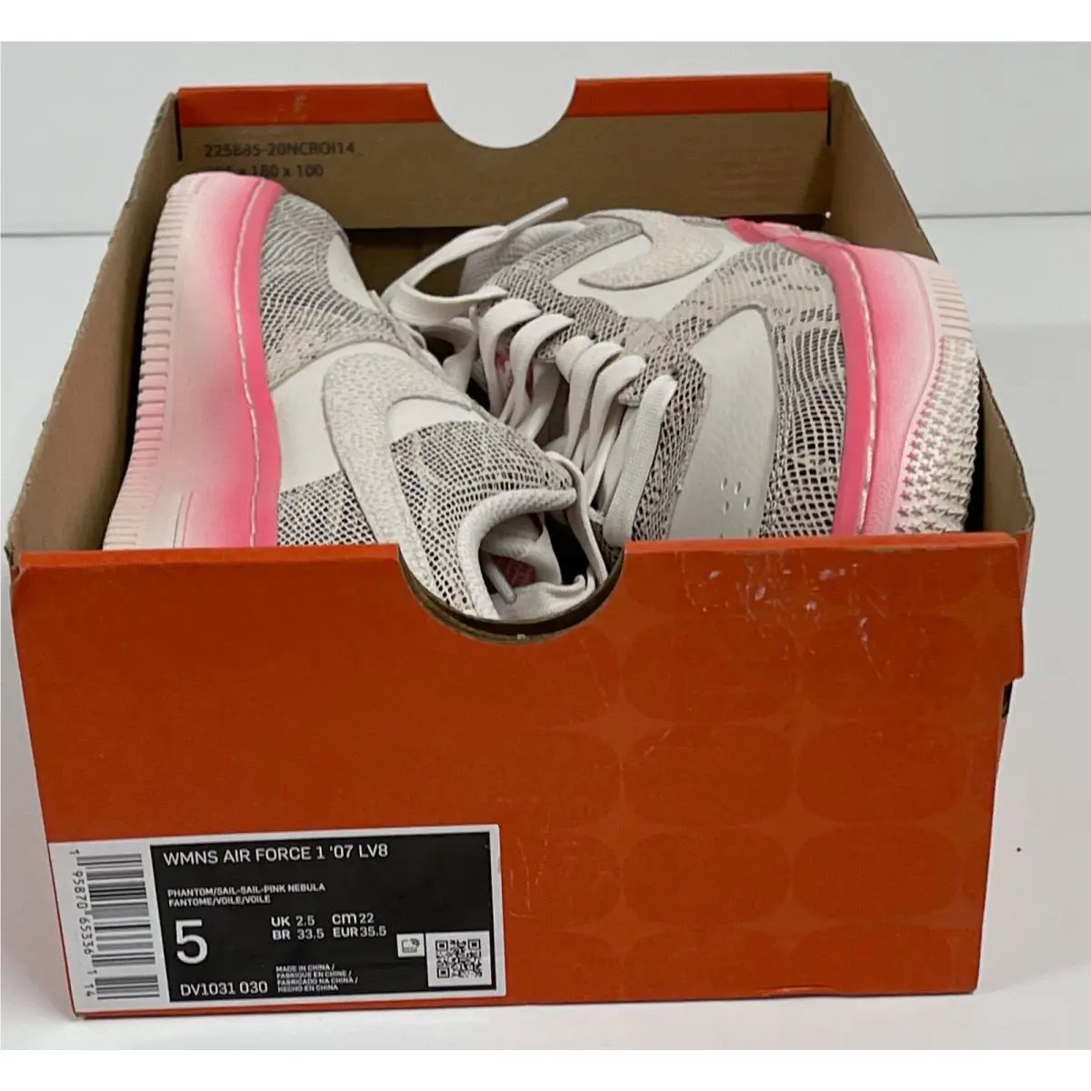 Nike shoes - Nike Air Force 1 - Air Force - DV1031 030 - PHANTOM / SAIL PINK NEBULA (UPC: 195870653361) 6