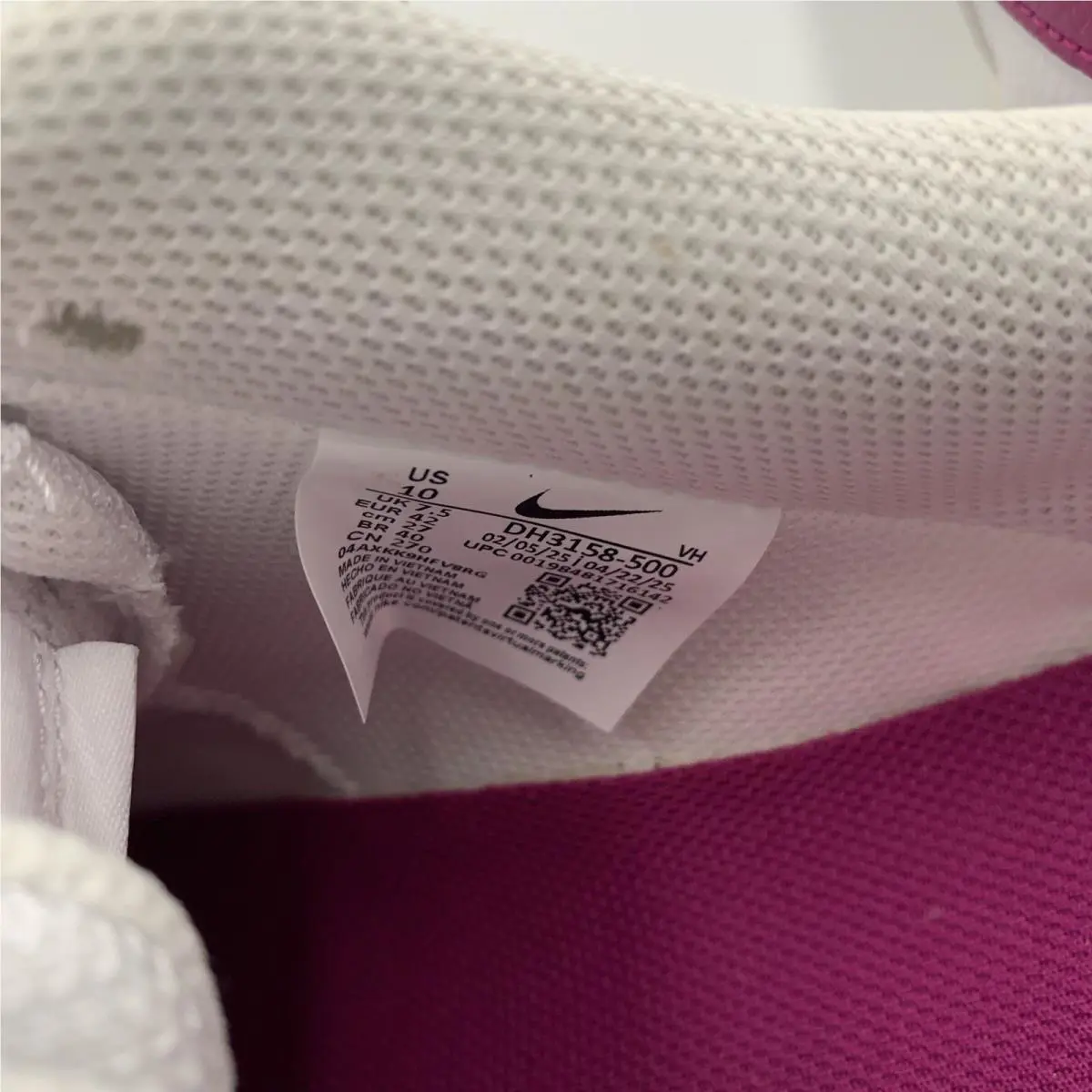 Nike shoes - Nike Court Vision - Court Vision - white/purple 9