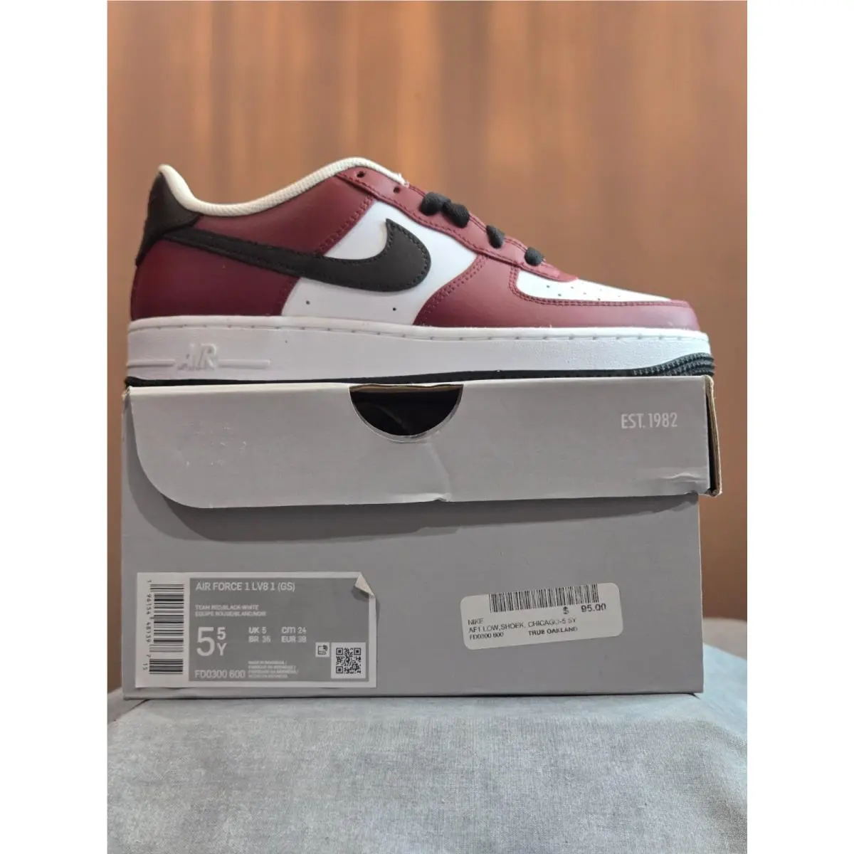 Nike shoes - Nike Air Force 1 LV8 1 (GS) - FD0300-600 - Red 3