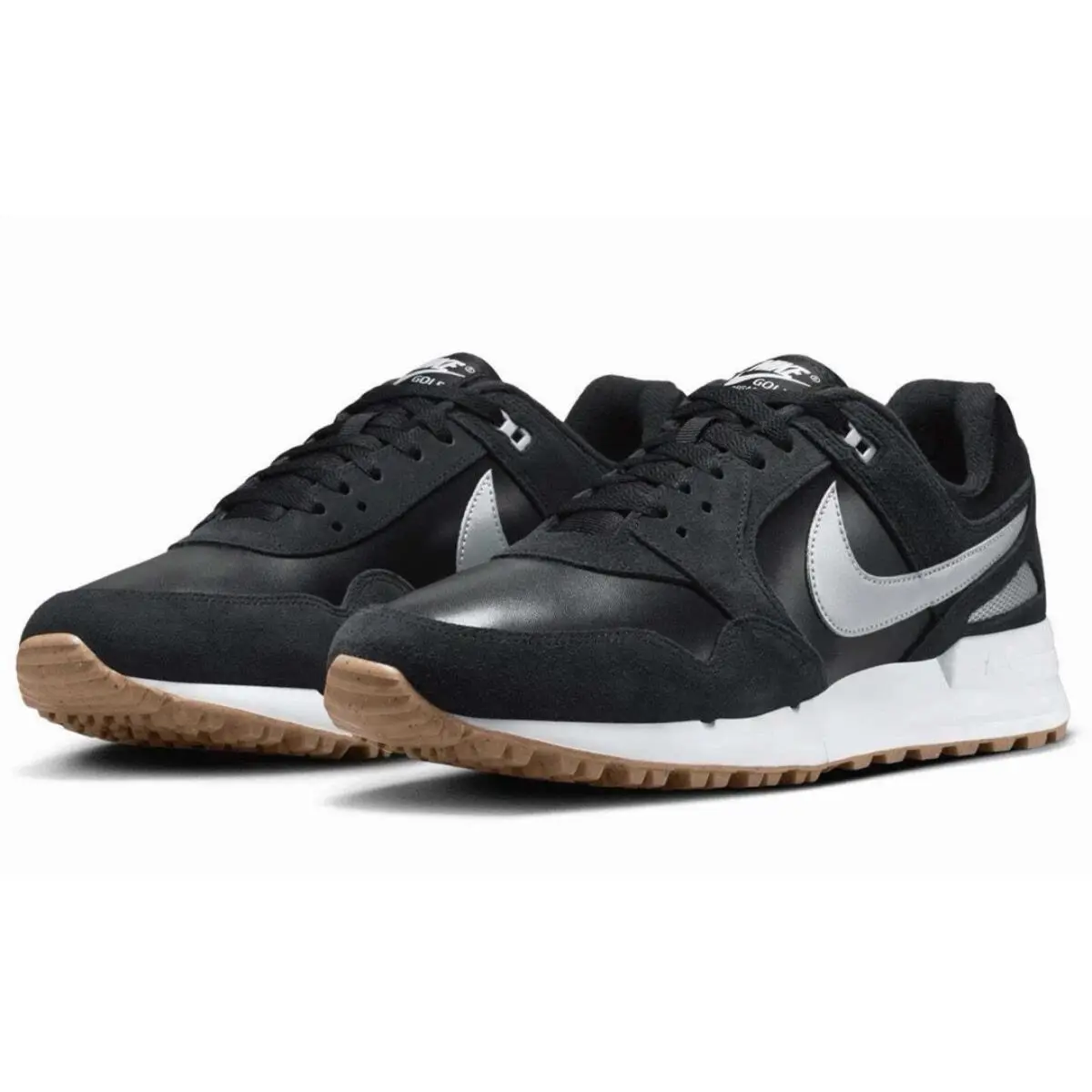 Nike Air Pegasus `89 G Golf Shoes Black/white/gum Medium Brown/wolf Grey Mens Sz 9