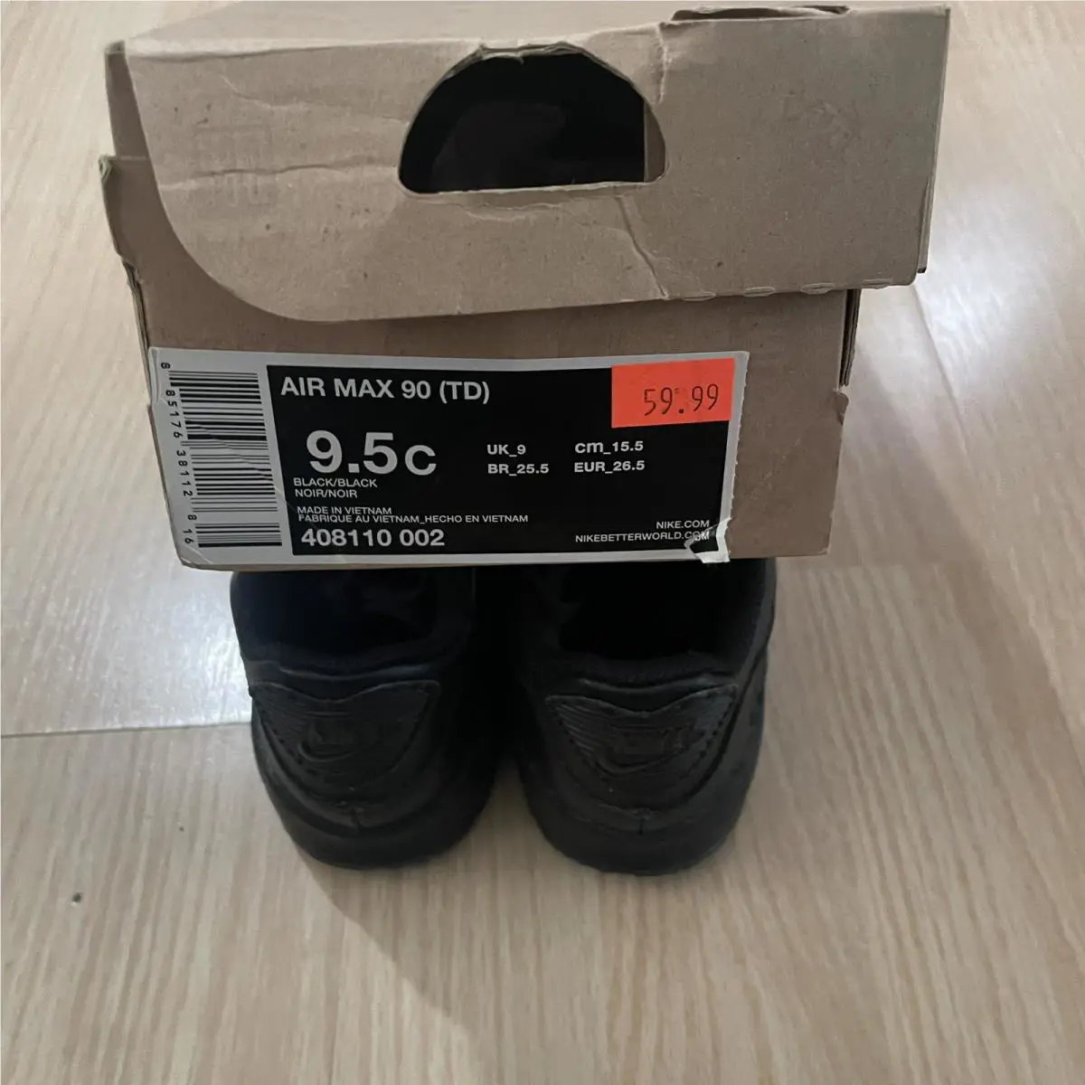 Nike shoes - Nike Air Max - Air Max - 408110 002 - Black 6