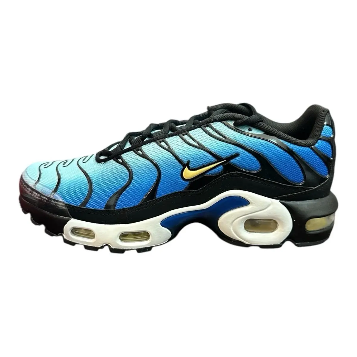 Nike Air Max Plus Chamois Sky Blue Black Kids Size 5.5Y CD0609 032