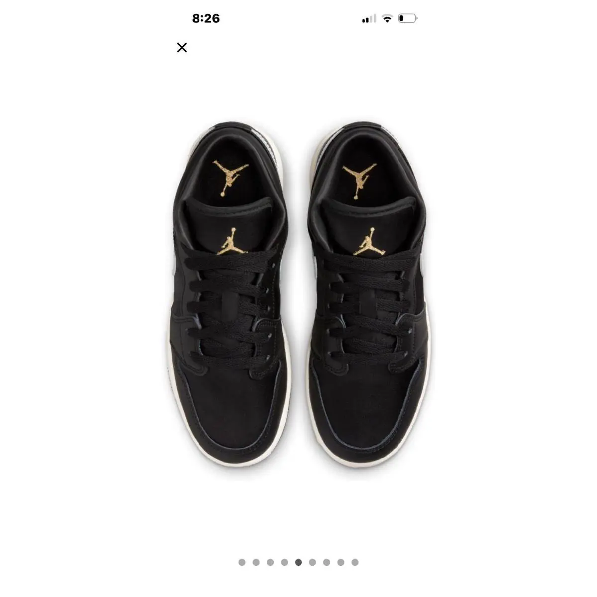 Nike shoes - Air Jordan 1 Low - Air Low - FZ3921 001 - Black/Metallic Silver/Metallic Gold 17