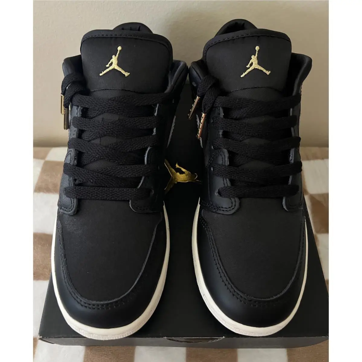 Nike shoes - Air Jordan 1 Low - Air Low - FZ3921 001 - Black/Metallic Silver/Metallic Gold 8