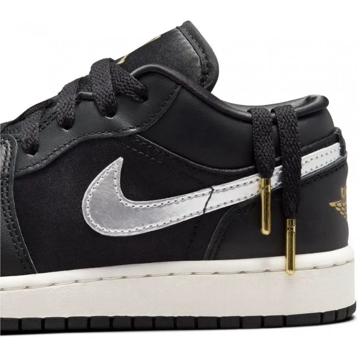 Nike shoes - Air Jordan 1 Low - Air Low - FZ3921 001 - Black/Metallic Silver/Metallic Gold 15