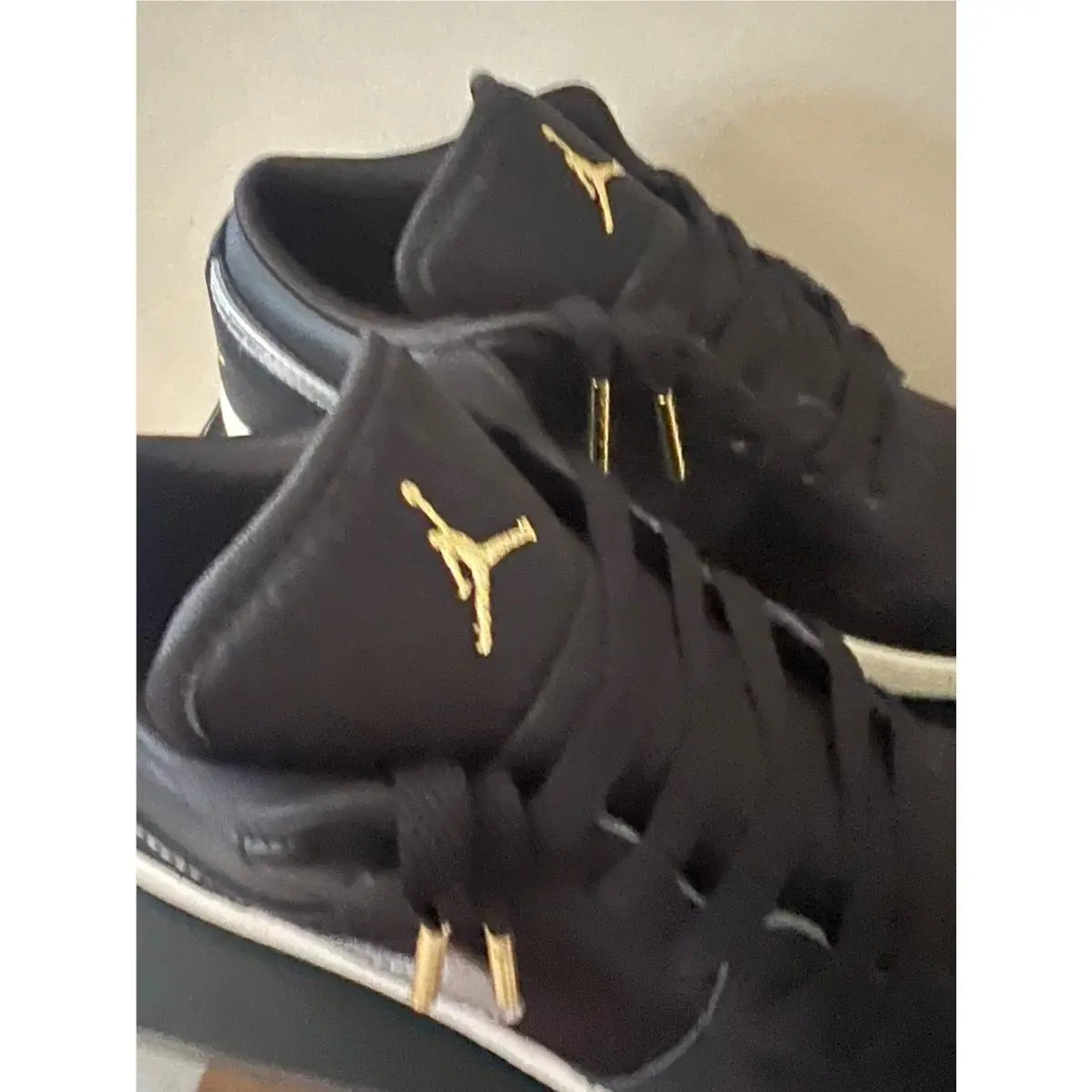 Nike shoes - Air Jordan 1 Low - Air Low - FZ3921 001 - Black/Metallic Silver/Metallic Gold 6