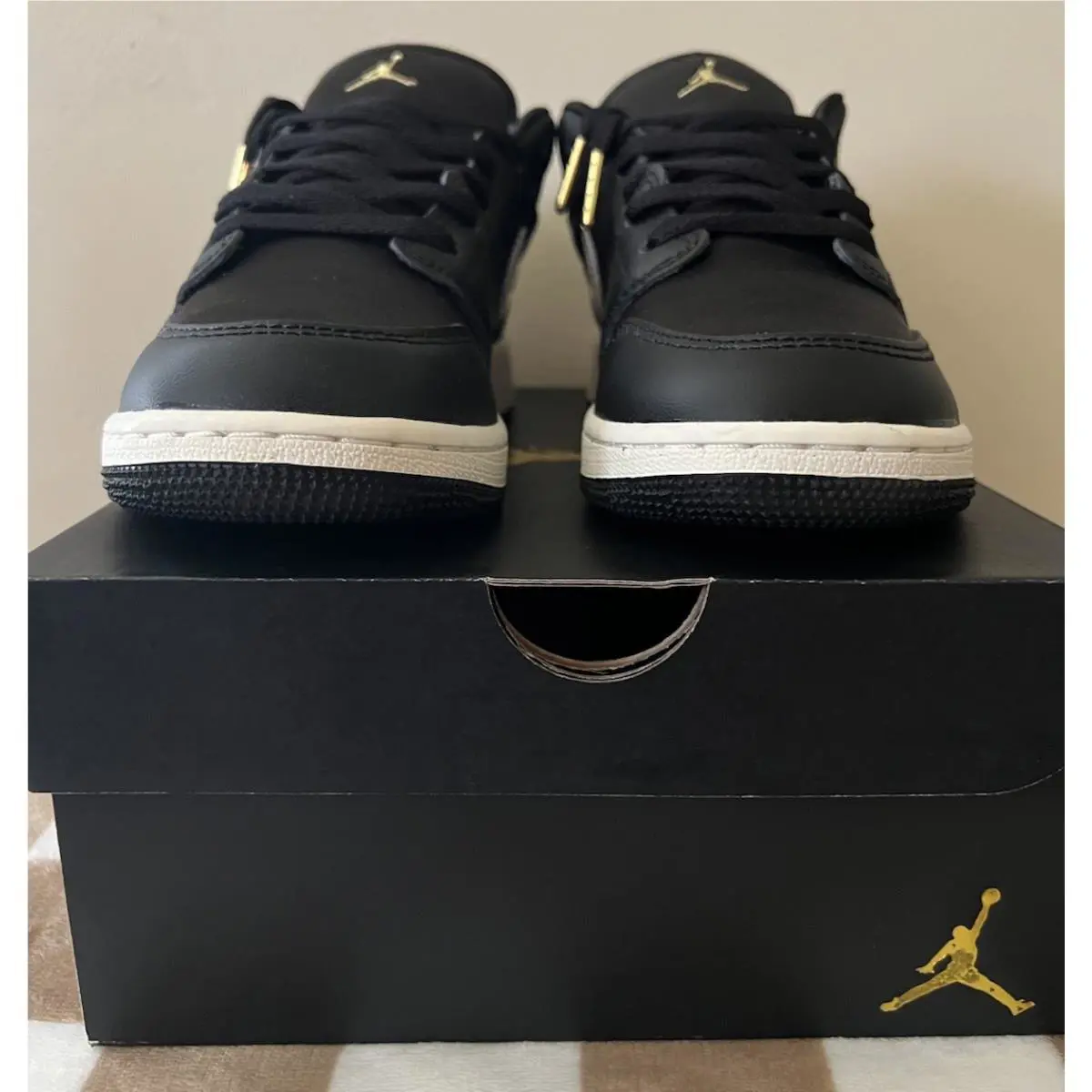 Nike shoes - Air Jordan 1 Low - Air Low - FZ3921 001 - Black/Metallic Silver/Metallic Gold 7