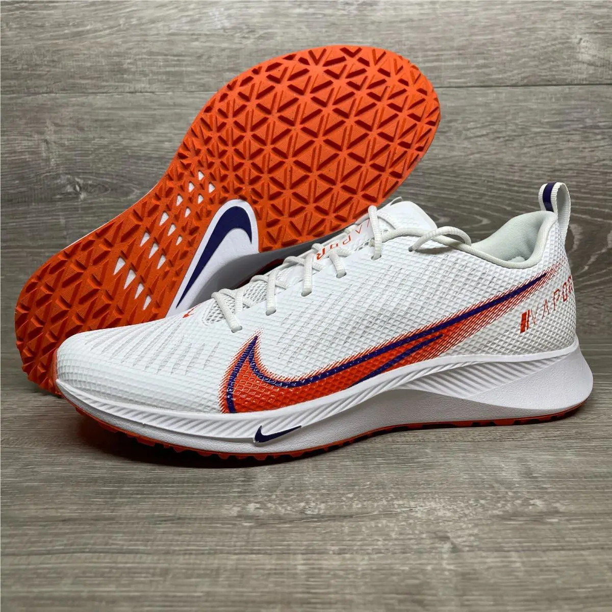 Nike Vapor Edge Turf Shoes Mens Size 12 Clemson Tigers On Field CV1672-112