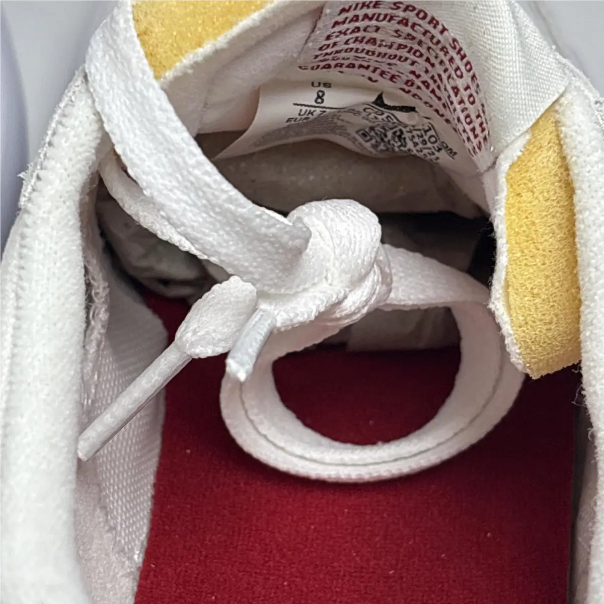 Nike shoes - Summit White and Gym Red 9