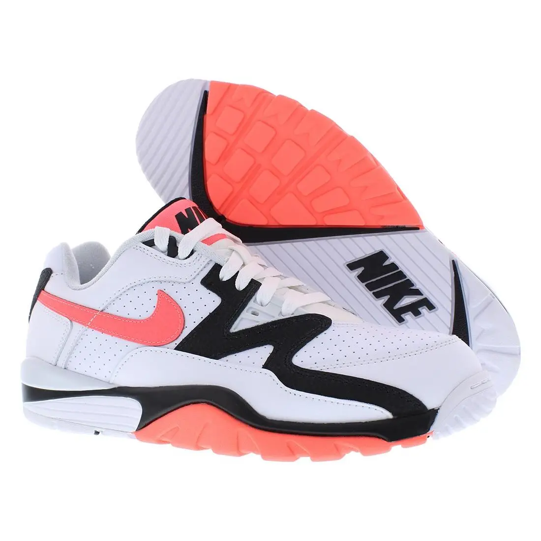 Nike Air Cross Trainer 3 Low Unisex Shoes Size 10.5 Color: White/hot Lava/black