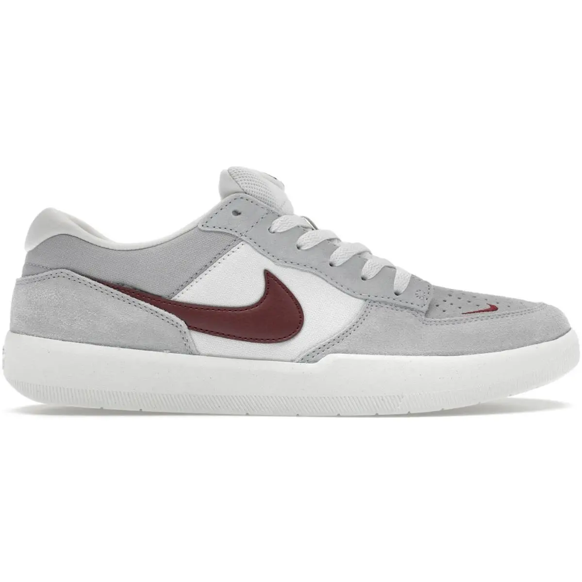Size 5.5 Nike SB Force 58 Platinum Tint Dark Red