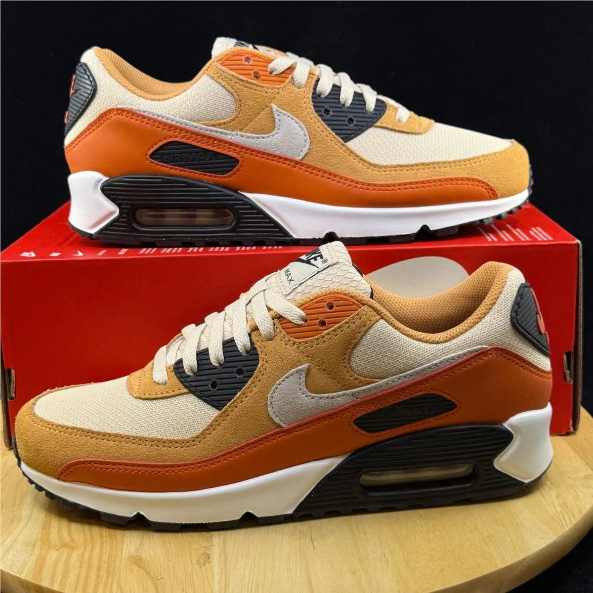 Nike Air Max 90 Campfire Orange Mens Size 8 DM0029-800 Shoes