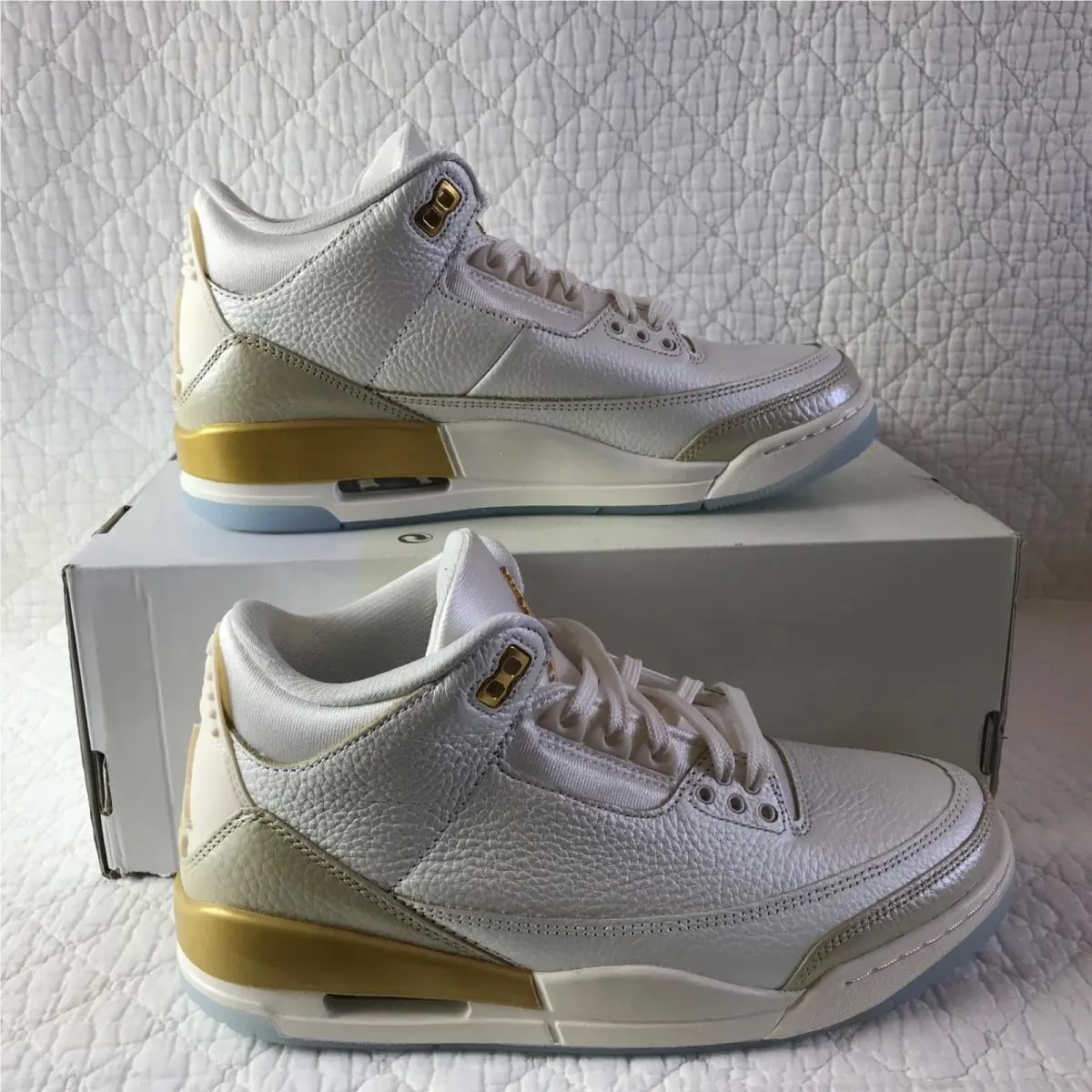 Nike shoes - Air Jordan 3 Retro - Air Retro - IB2255-100 - Sail/ Team Gold-Pale Ivory 0