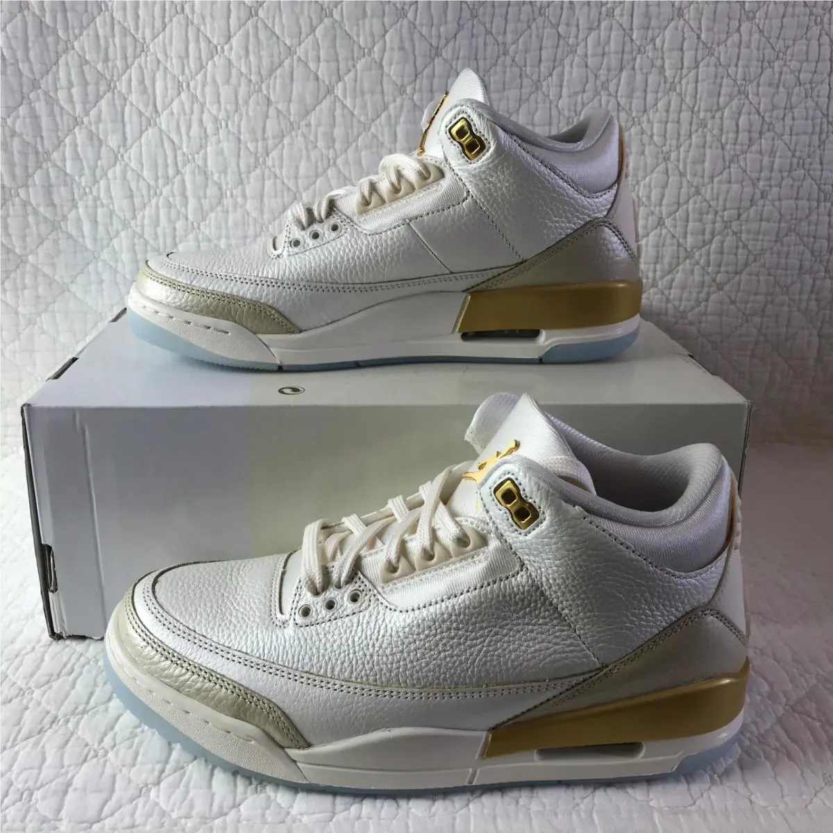 Nike shoes - Air Jordan 3 Retro - Air Retro - IB2255-100 - Sail/ Team Gold-Pale Ivory 1