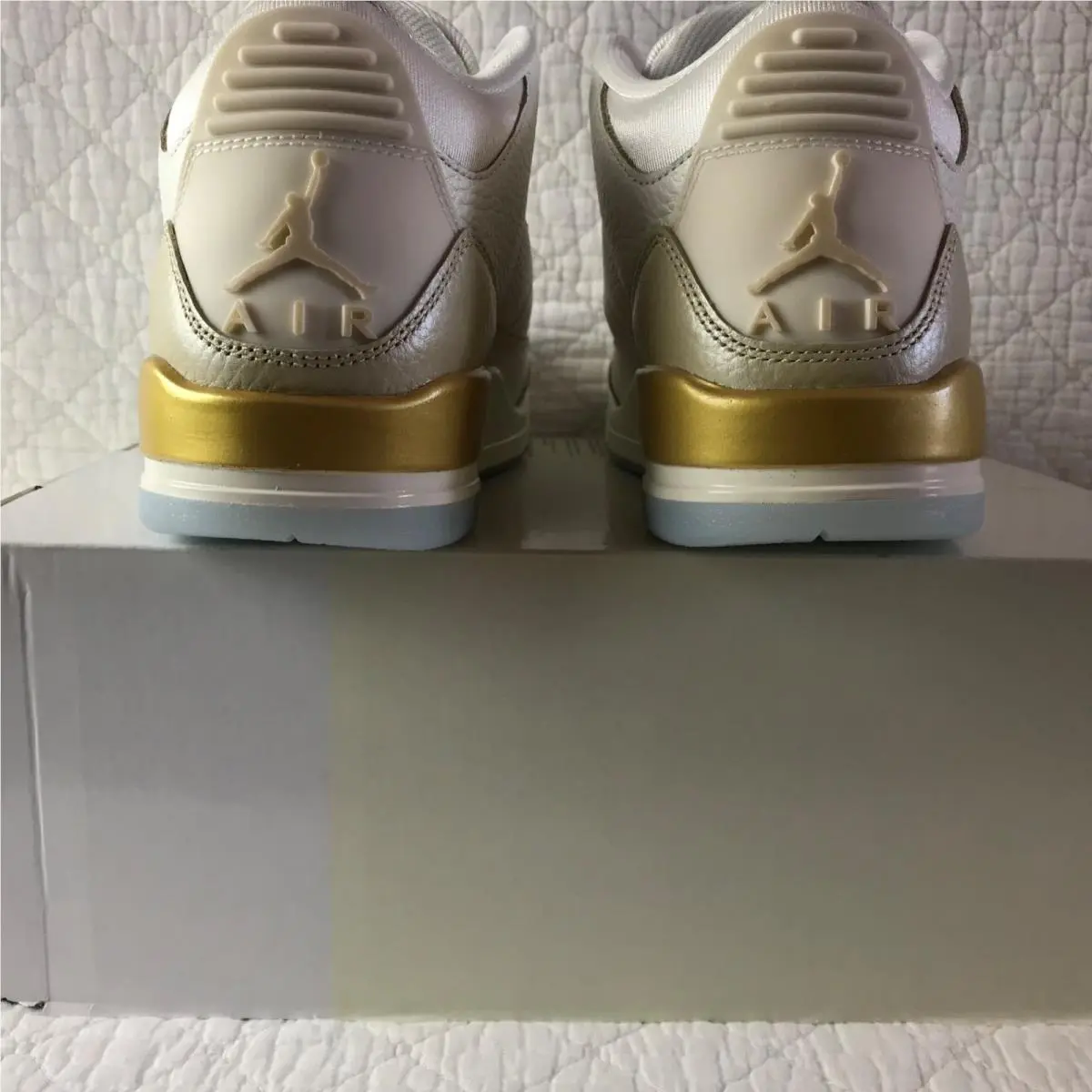 Nike shoes - Air Jordan 3 Retro - Air Retro - IB2255-100 - Sail/ Team Gold-Pale Ivory 4