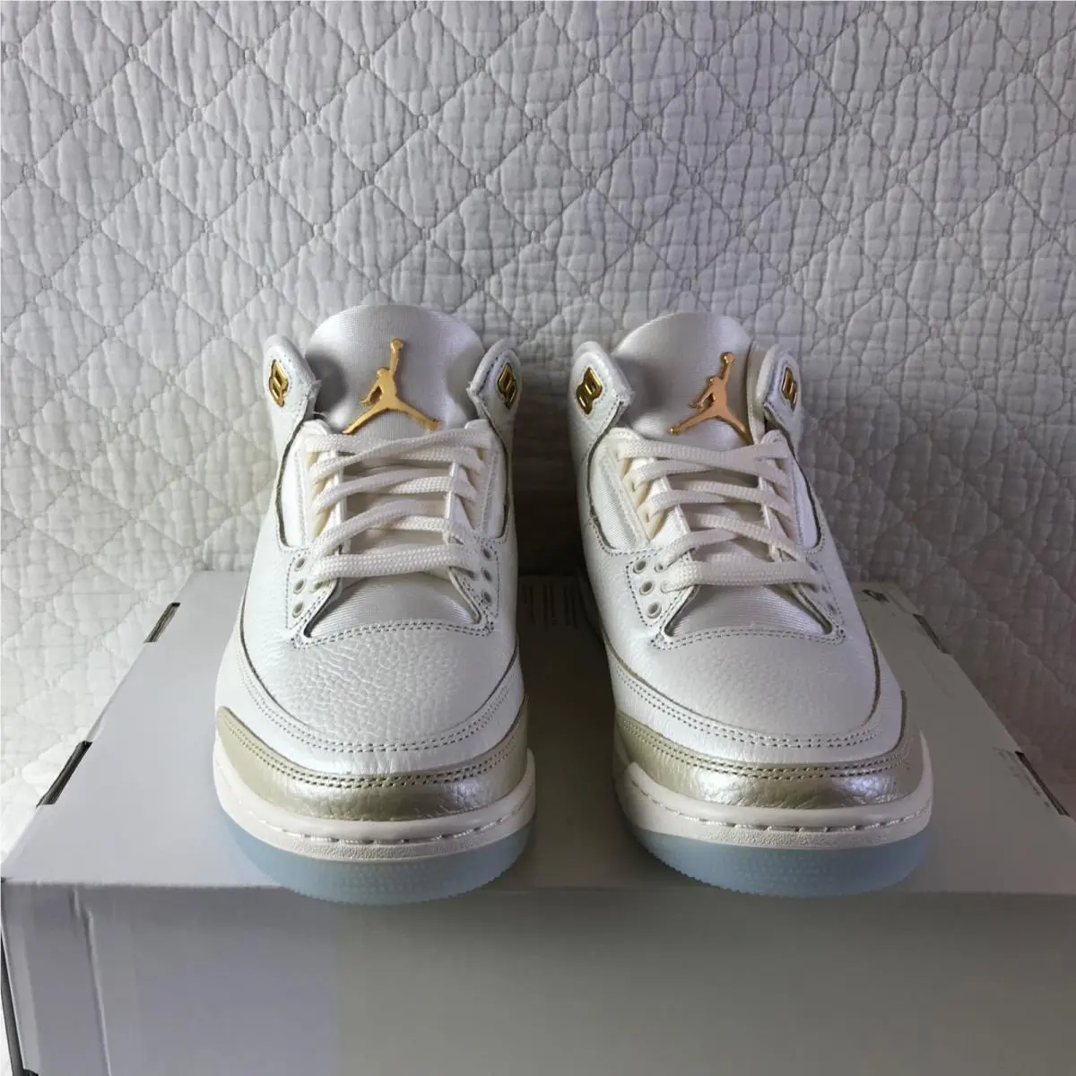 Nike shoes - Air Jordan 3 Retro - Air Retro - IB2255-100 - Sail/ Team Gold-Pale Ivory 3