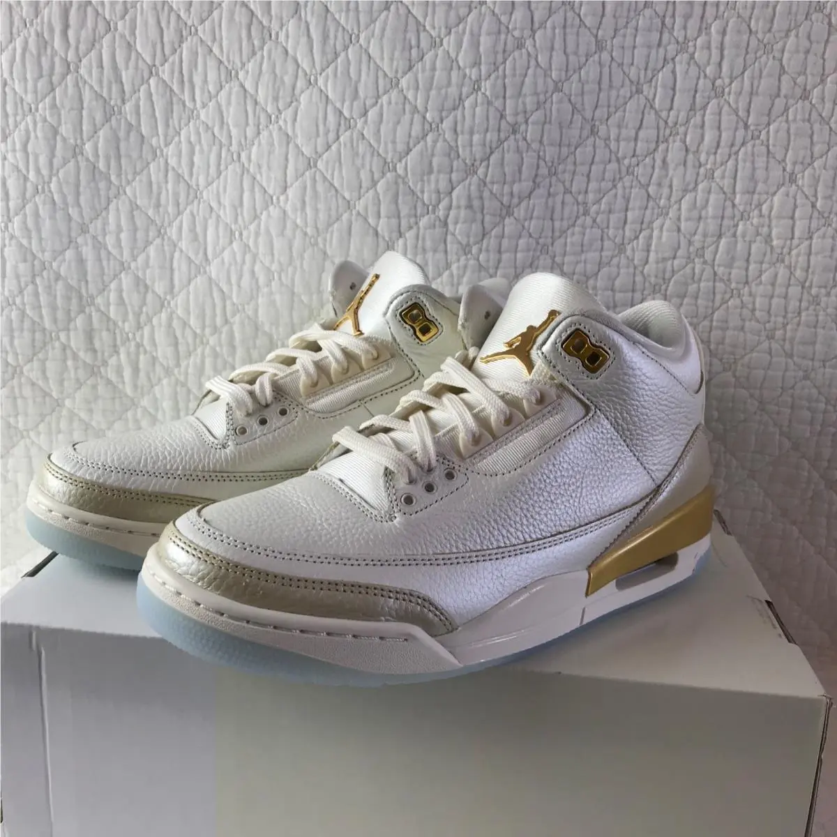 Nike shoes - Air Jordan 3 Retro - Air Retro - IB2255-100 - Sail/ Team Gold-Pale Ivory 5