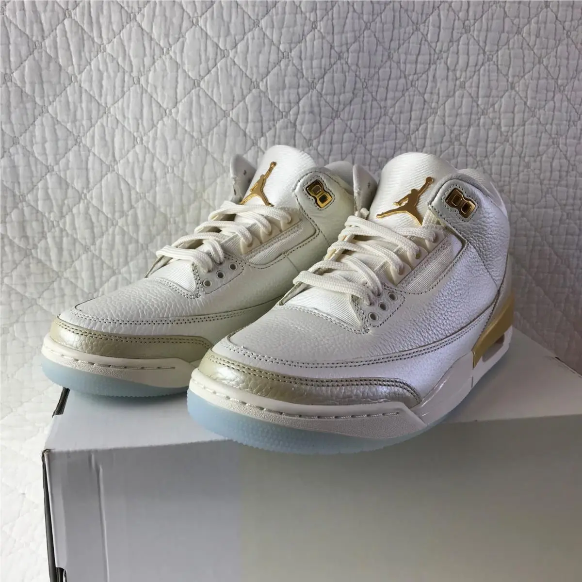 Nike shoes - Air Jordan 3 Retro - Air Retro - IB2255-100 - Sail/ Team Gold-Pale Ivory 6
