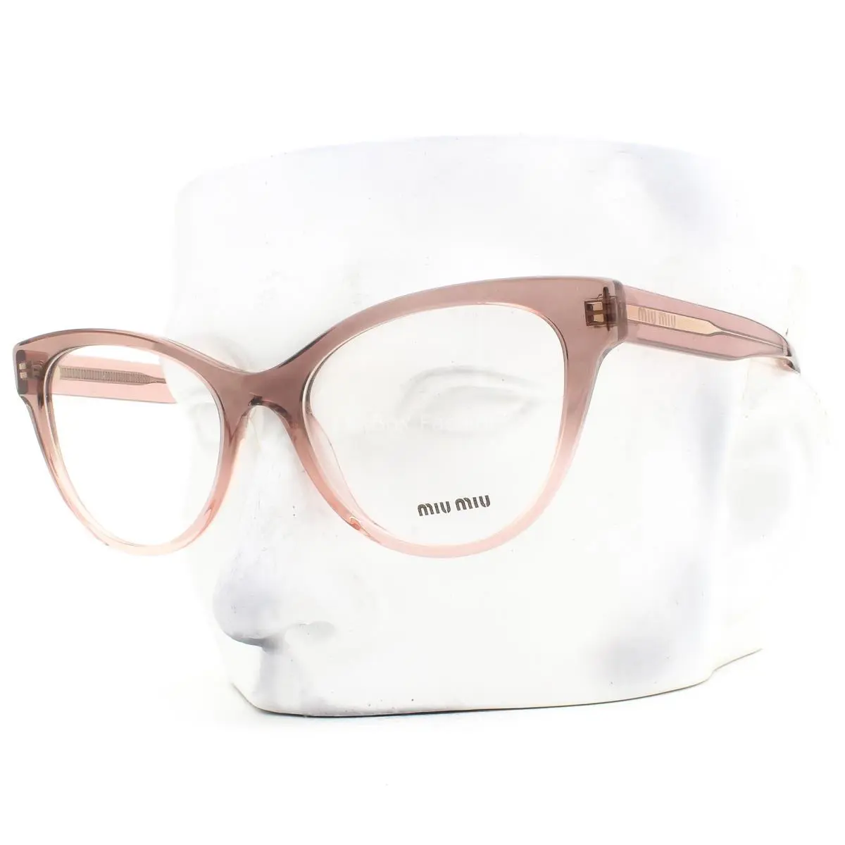 Miu Miu Eyeglasses Vmu 01T 04I-1O1 Glasses Brown to Pink Gradient 53mm with Case