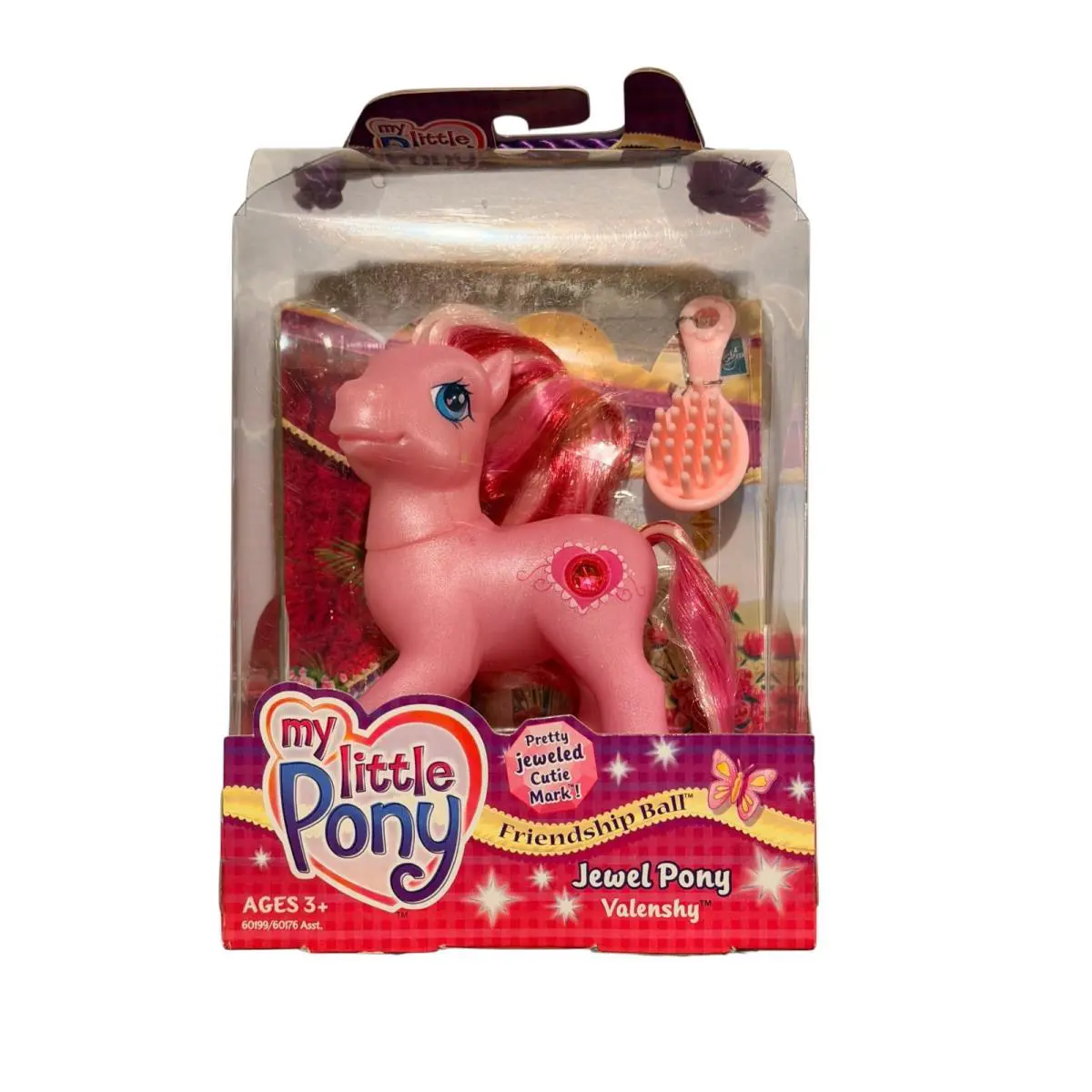 My Little Pony G3 Jewel Pony Valenshy Friendship Ball 2003 Hasbro