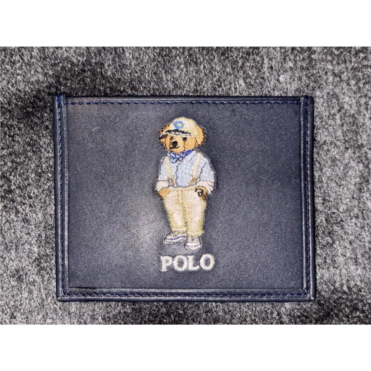 Polo Ralph Lauren Polo Bear Leather Card Holder/wallet