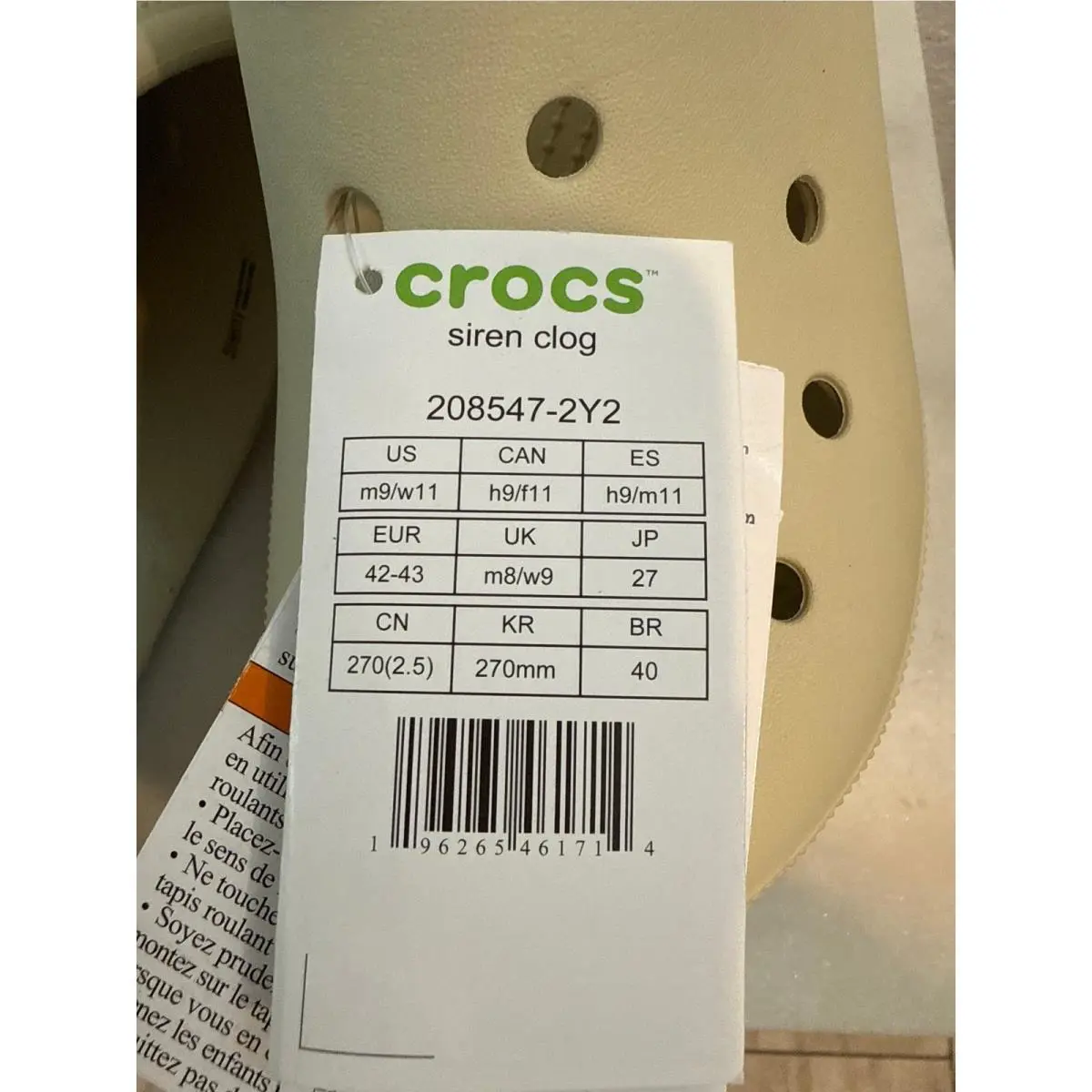 Crocs shoes - Cream 6