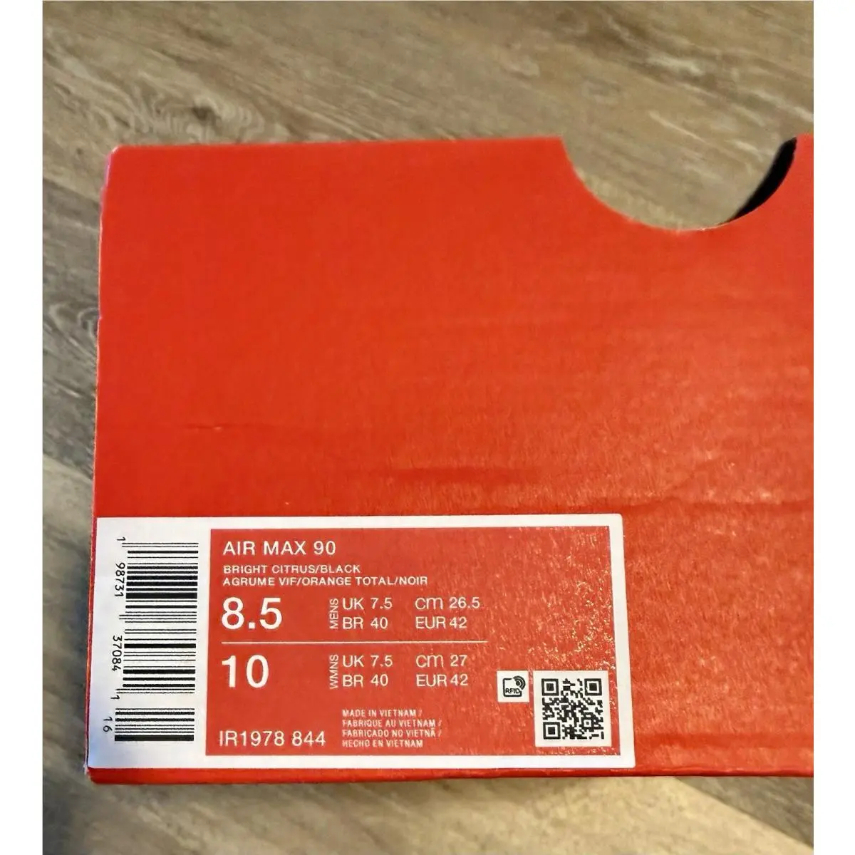 Nike shoes - Nike Air Max 90 - Air Max - IR1978-844 - Bright Citrus / Black / Total Orange (UPC: 198731370841) 10