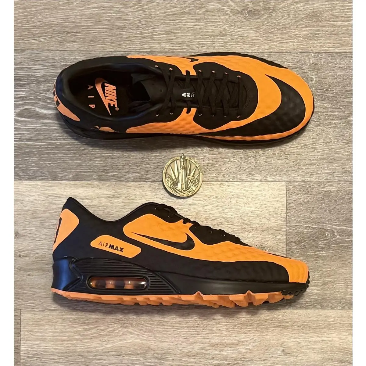Nike shoes - Nike Air Max 90 - Air Max - IR1978-844 - Bright Citrus / Black / Total Orange (UPC: 198731370841) 5