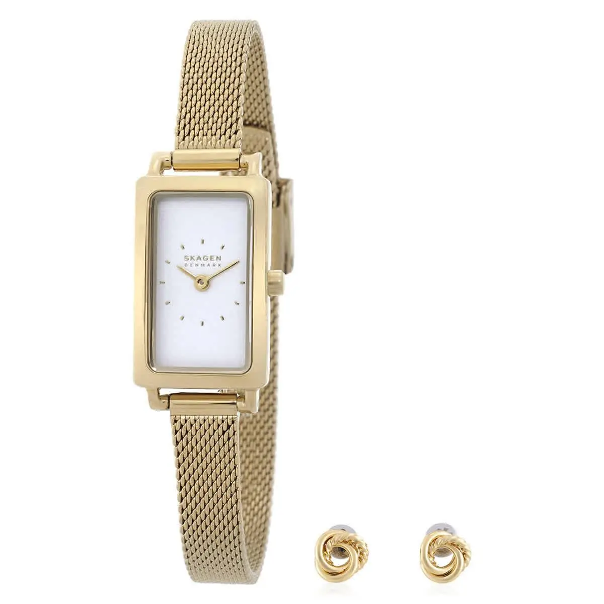 Hagen Micro Gift Set Quartz White Dial Ladies Watch SKW1158SET by Skagen