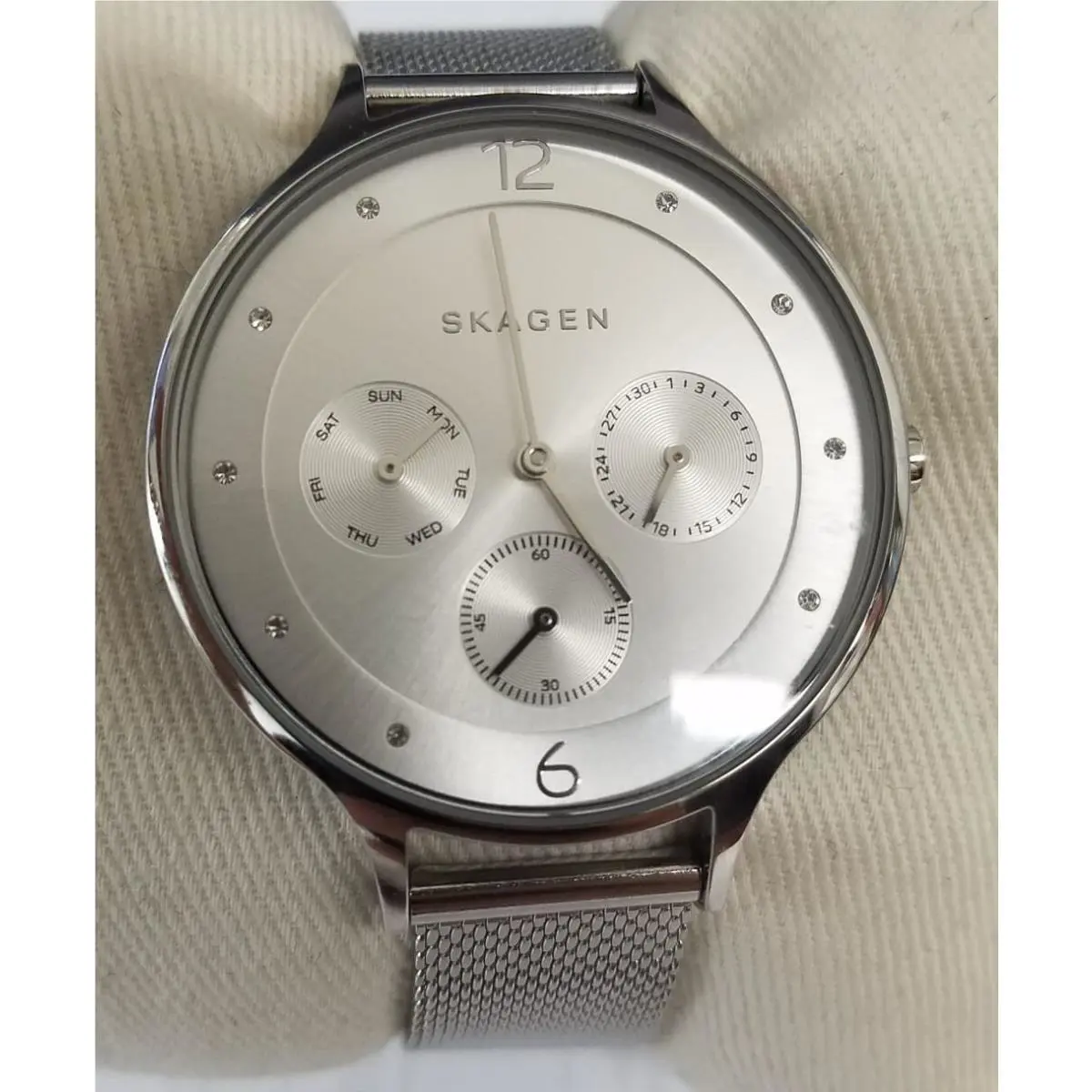 Skagen SKW2312 Anita Silver Dial Stainless Steel Multifunction Women`s Watch