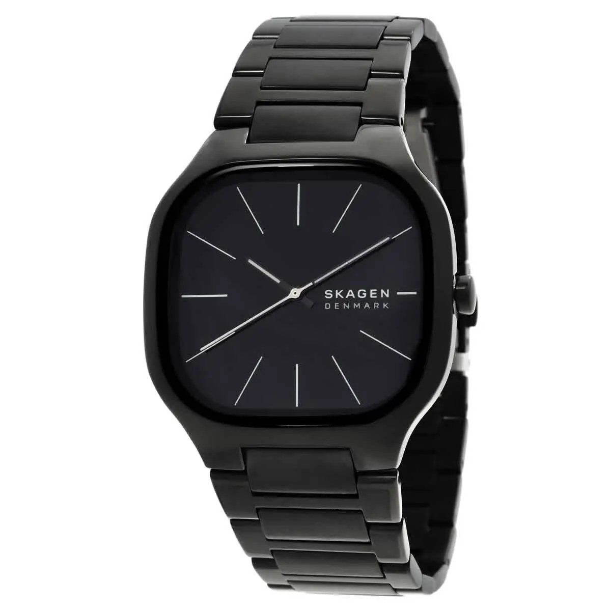 Skagen Mellem Quartz Black Dial Men`s Watch SKW6935 - Dial: Black, Band: Black, Bezel: Black