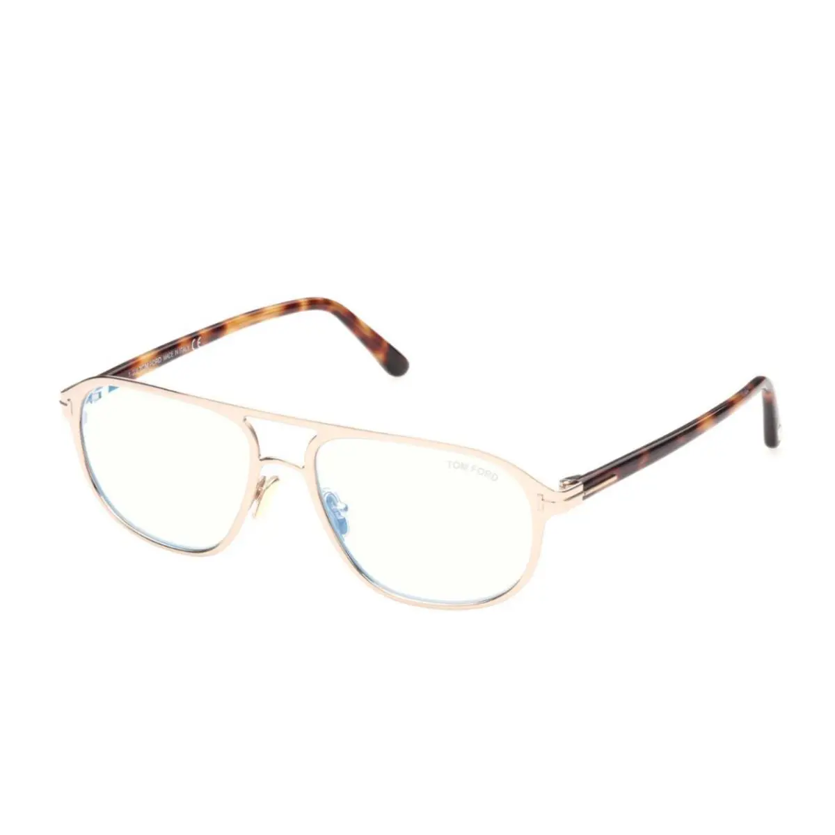 Tom Ford TF5751-B 028 Rose Gold Blue Light Block Eyeglasses Frame