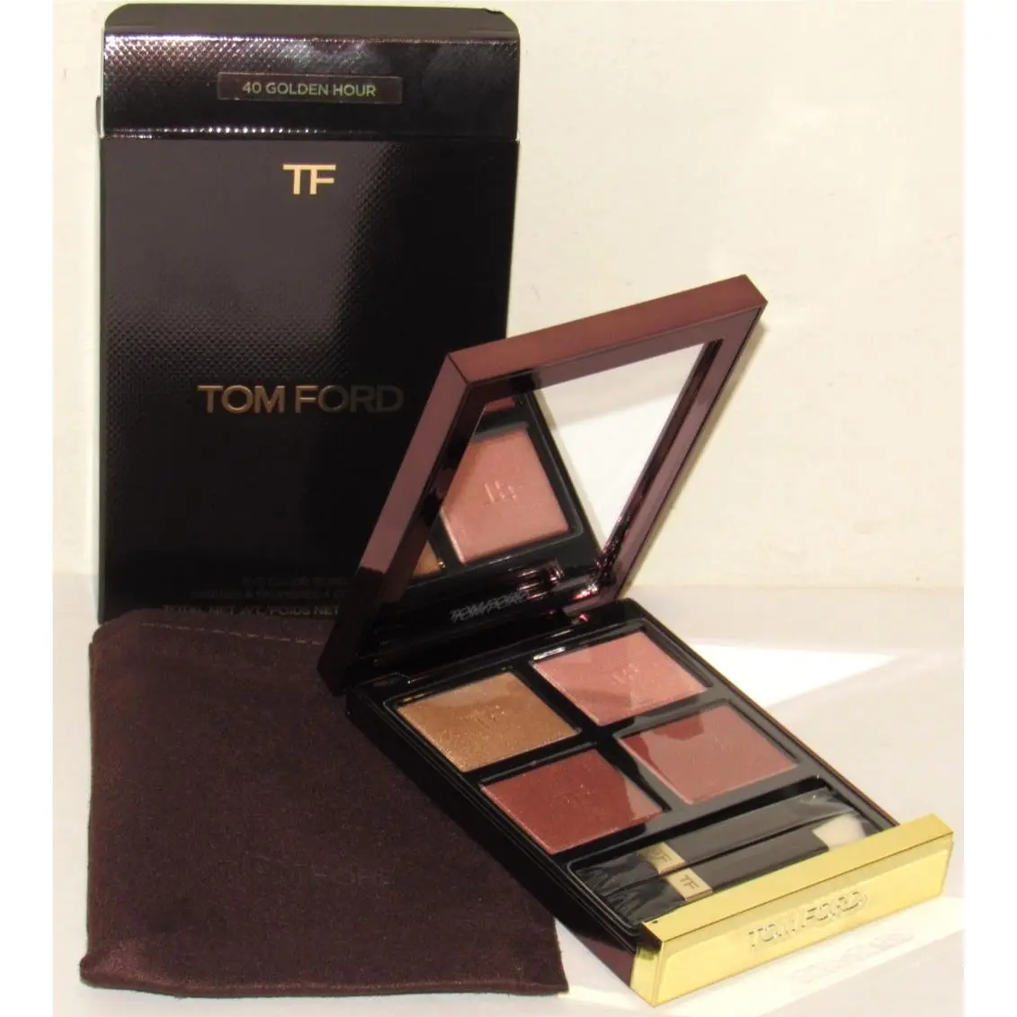 Tom Ford Eye Color Quad Golden Hour Eyeshadow Palette Full Sz 40 Shadow Set